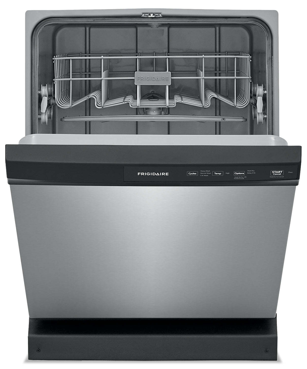 Frigidaire Lave-vaisselle encastrable à commande frontale 24 55 dBA - Acier inoxydable - FFCD2413US | Lave-vaisselle encastré Frigidaire de 24 po et de 55 dBA avec commandes à l'avant - acier inoxydable…