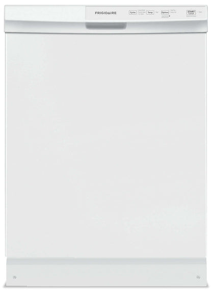 Frigidaire Lave-vaisselle encastrable à commande frontale 24 55 dBA - Blanc - FFCD2413UW | Lave-vaisselle encastré Frigidaire de 24 po et de 55 dBA avec commandes à l'avant - blanc - FFCD2413…