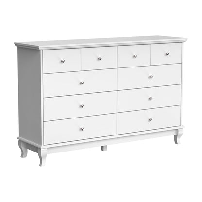 Commode double de 55,1 cm de large avec tiroirs de rangement