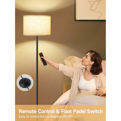 Lampadaires pour salon avec télécommande et 4 températures de couleur - Non disponible