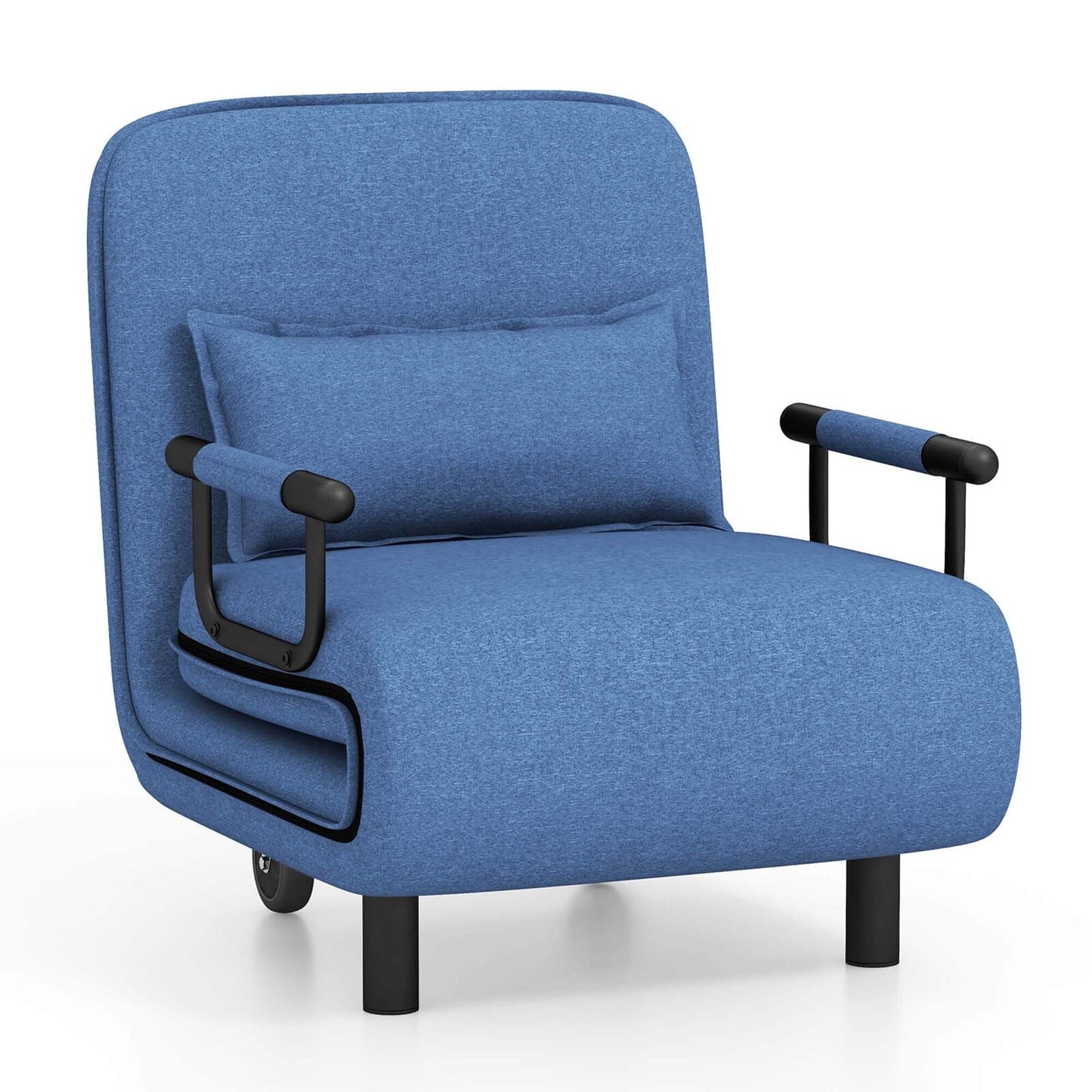Fauteuil convertible pliant avec dossier réglable