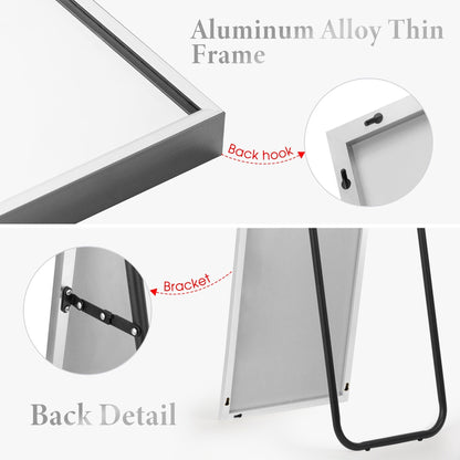 Miroir pleine longueur, grand miroir mural, miroir en pied