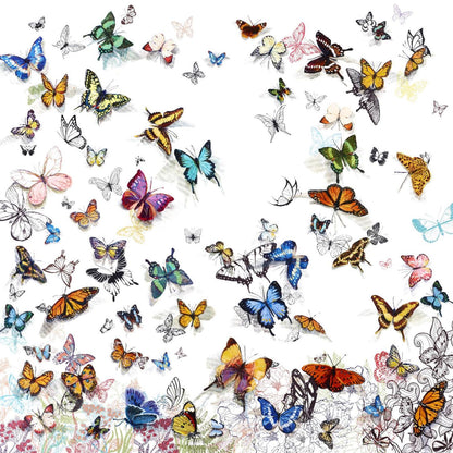 Papillon Giant Art 54x54 Wall Art|Œuvre d’art murale Giant Art « Papillon » 54 x 54