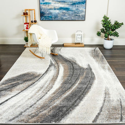 Tapis Darius Waves Twist Area - 6'7 x 9'6|Tapis Darius à motif de vagues torsadées - 6 pi 7 po x 9 pi 6 po