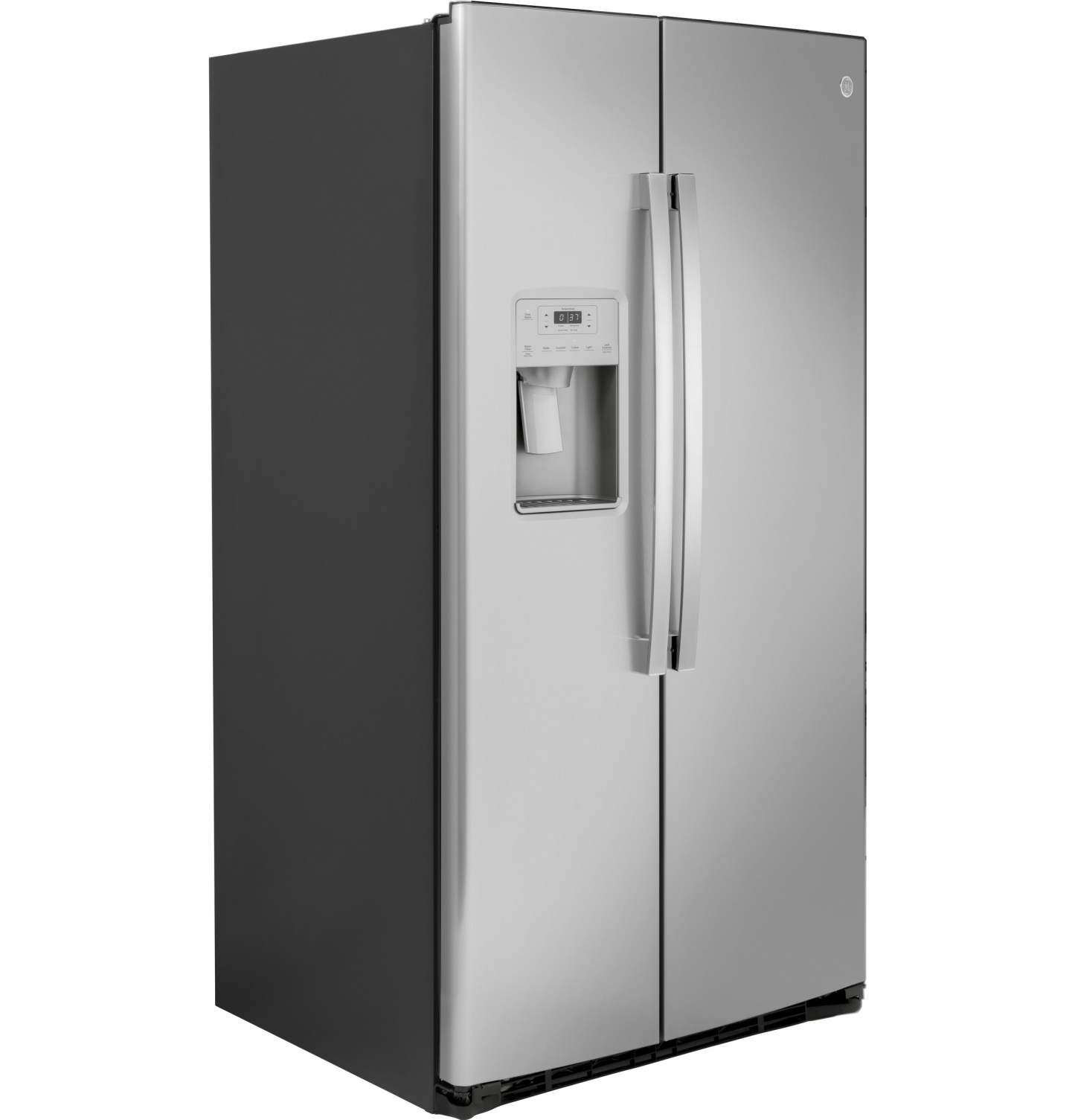 Réfrigérateur GE de 36 po et de 25,1 pi³ à compartiments juxtaposés - acier inoxydable - GSS25IYNFS | GE 36 25.1 Cu. Ft. Side-by-Side Refrigerator - Stainless - GSS25IYNFS