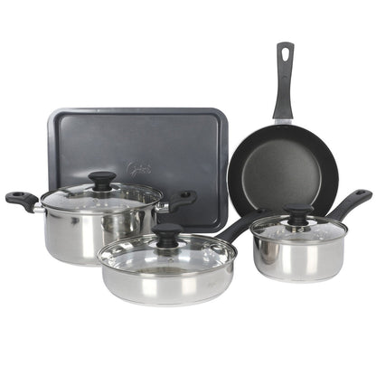 Ensemble de cuisine Gibson Home 74 pièces : ustensiles de cuisine, vaisselle, couverts, outils et accessoires, rangements et verrerie