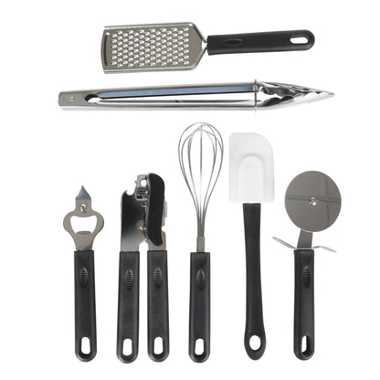 Ensemble de cuisine Gibson Home 74 pièces : ustensiles de cuisine, vaisselle, couverts, outils et accessoires, rangements et verrerie