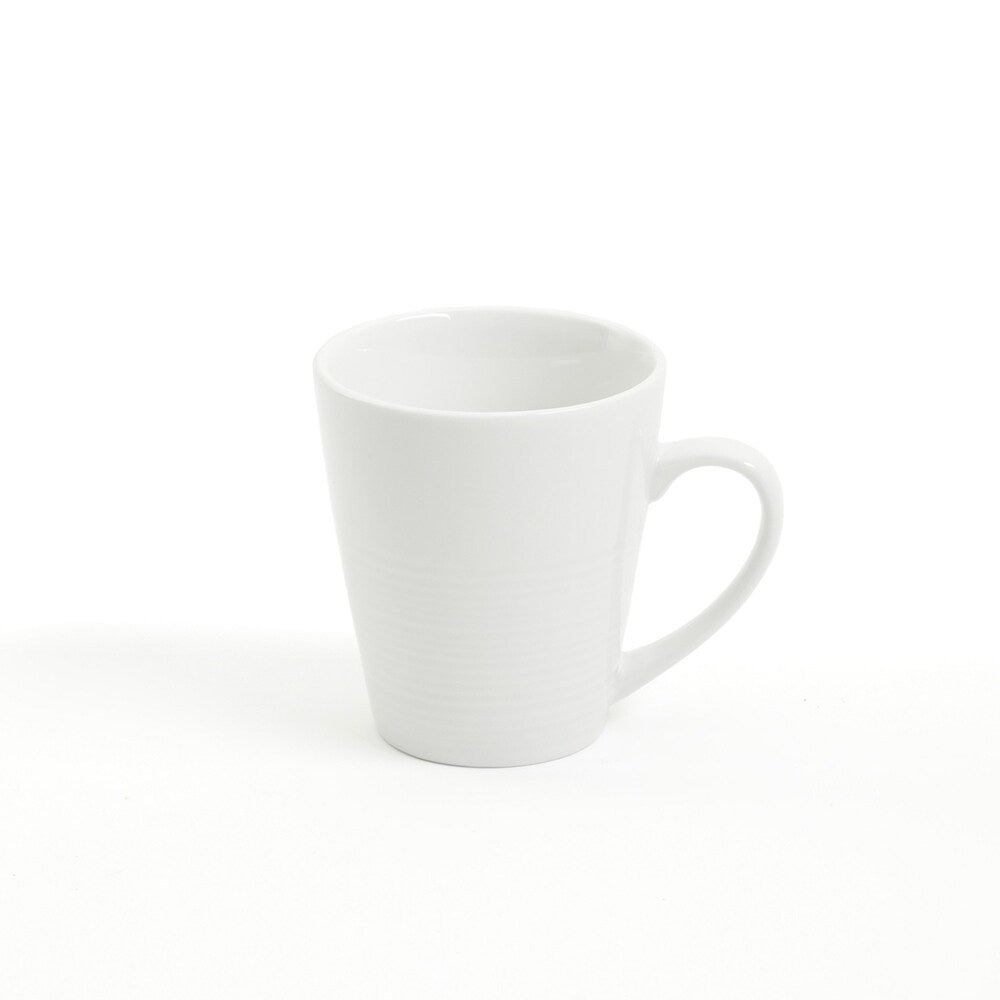 Service de table 16 pièces en céramique blanche à motif gaufré Gibson Home