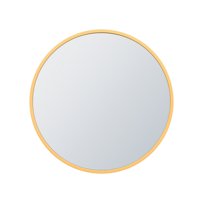Arcus 36 X 36 Miroir rond fabriqué à la main - Or|Miroir rond Arcus 36 po x 36 po fabriqué à la main - doré
