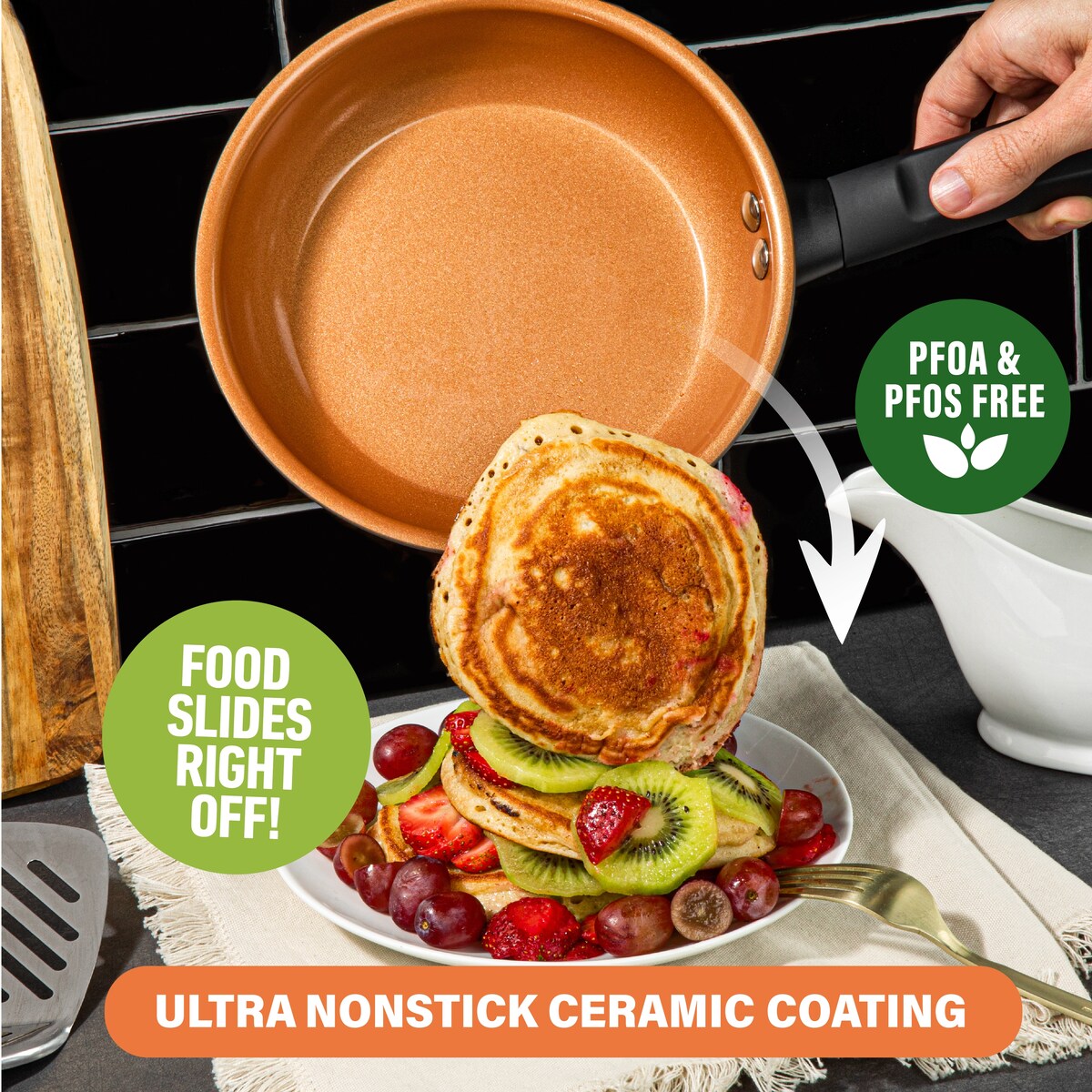 Ensemble de 10 pièces de batterie de cuisine antiadhésive Gotham Steel Pro Premier en aluminium anodisé dur