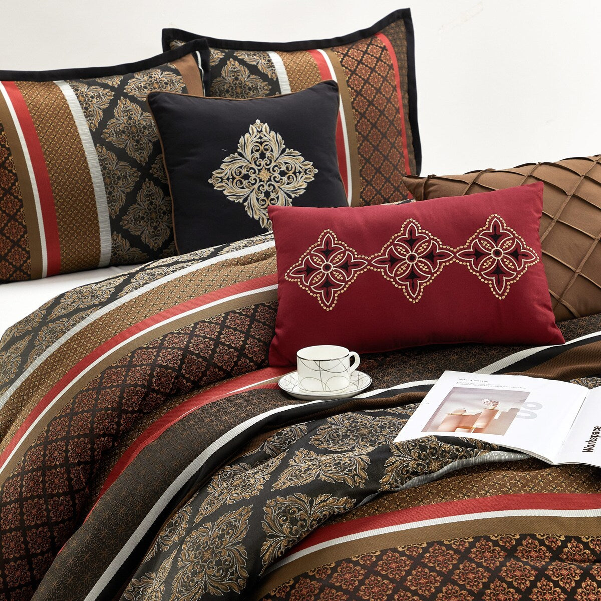 Ensemble de couette géométrique jacquard 7 pièces Nanshing Jensen