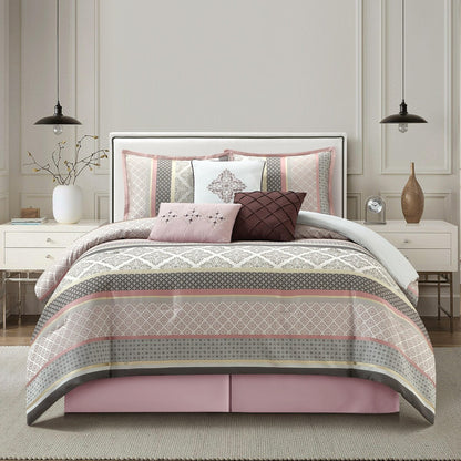 Ensemble de couette géométrique jacquard 7 pièces Nanshing Jensen