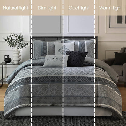 Ensemble de couette géométrique jacquard 7 pièces Nanshing Jensen