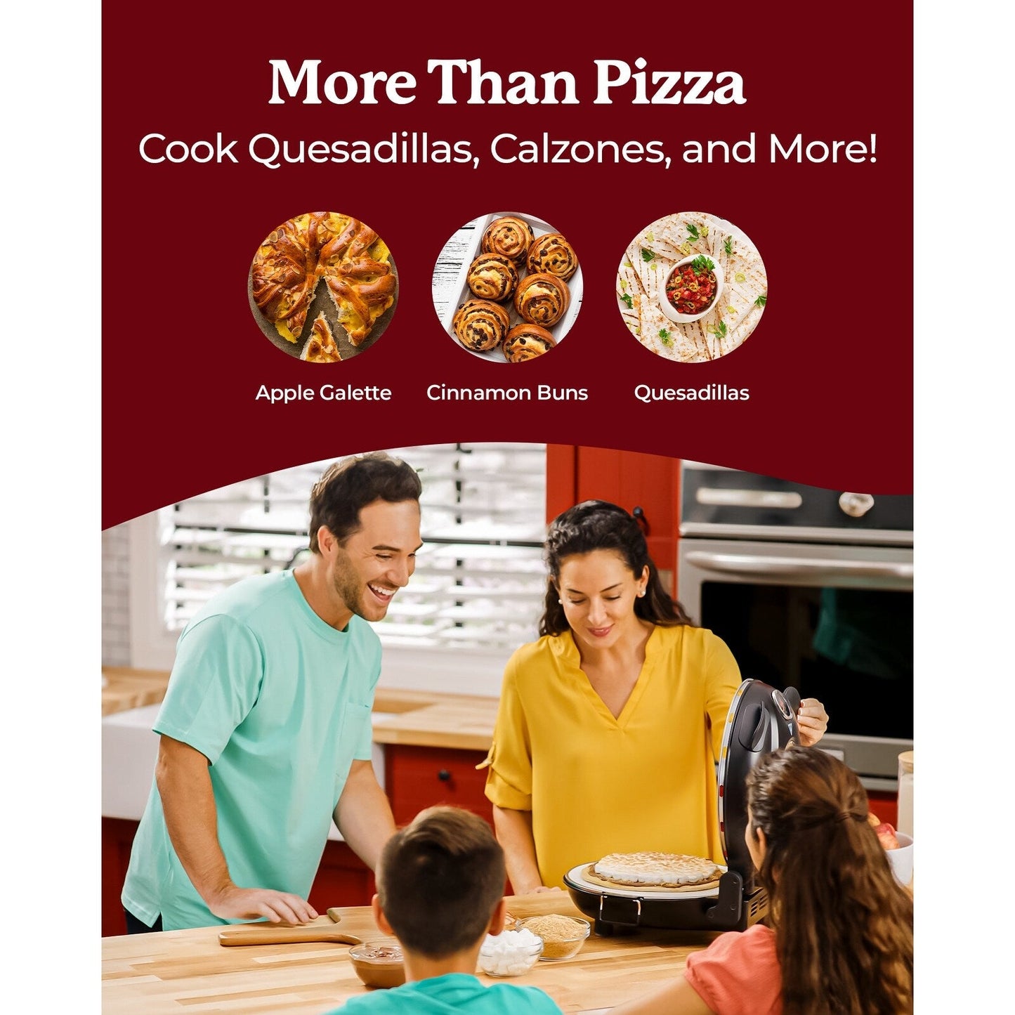 Four à pizza électrique d'intérieur/extérieur Granitestone Piezano avec pierre en céramique