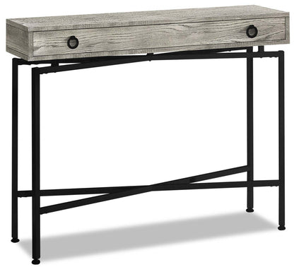 Harper 42,5 Po Sofa Table with Drawer - Gris Récupéré Bois-Look|Table de salon Harper de 42,5 po avec tiroir - apparence bois recyclé gris