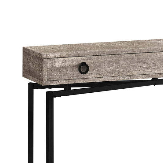 Harper 42,5 Po Sofa Table with Drawer - Taupe Reclaimed Wood-Look|Table de salon Harper de 42,5 po avec tiroir - apparence bois recyclé taupe