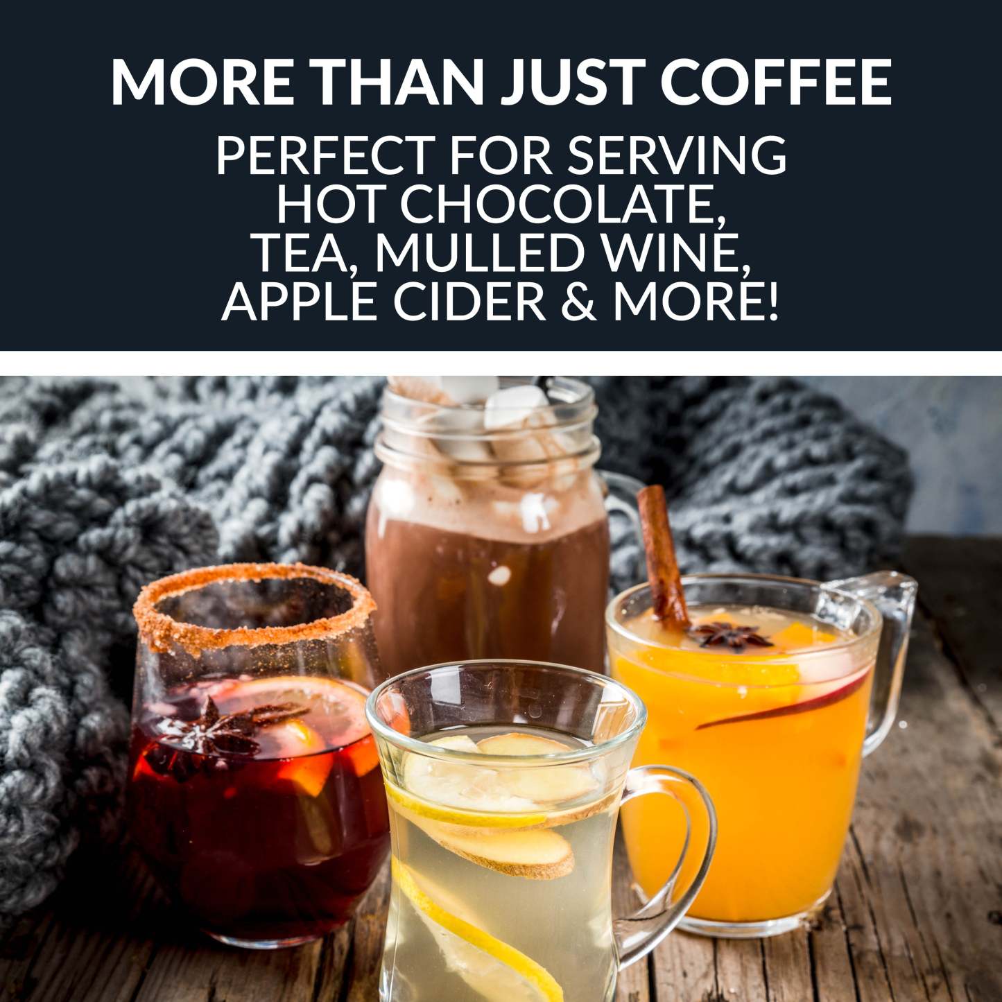 Cafetière Homecraft avec urne à café de 100 tasses et distributeur de boissons chaudes - HCCU100SS