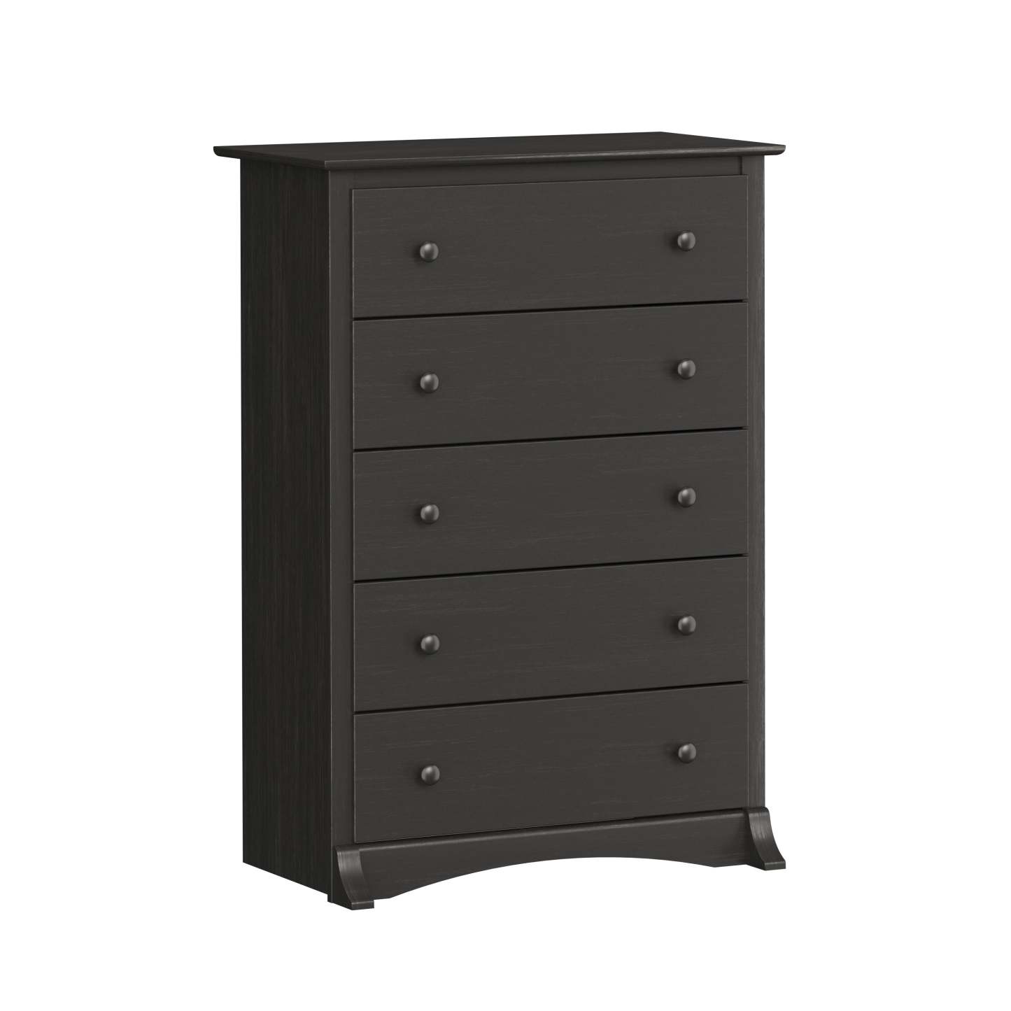 Commode Jade 5 tiroirs - Washed Black|Commode verticale Jade à 5 tiroirs - noir délavé