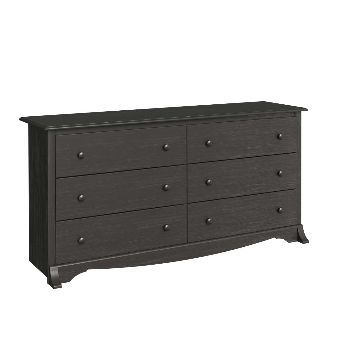 Commode Jade 6 tiroirs - Washed Black|Commode verticale Jade à 6 tiroirs - noir délavé
