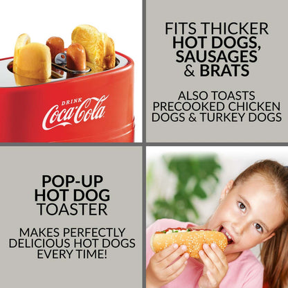 Grille-pain à hot-dogs Coca-Cola® Nostalgia - HDT600COKE | D64HWV9W
