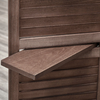 Paravent pliable HOMCOM à 4 panneaux, 1,68 m de haut, panneau d'intimité autoportant pour chambre à coucher - 162,2 x 1,9 x 170 cm