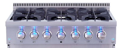 Thor Kitchen 5,2 pi³ Cuisinière hybride amovible - HRD3606U-SS|Cuisinière hybride amovible Thor Kitchen de 5,2 pi³ - HRD3606U-SS|HRD3606S