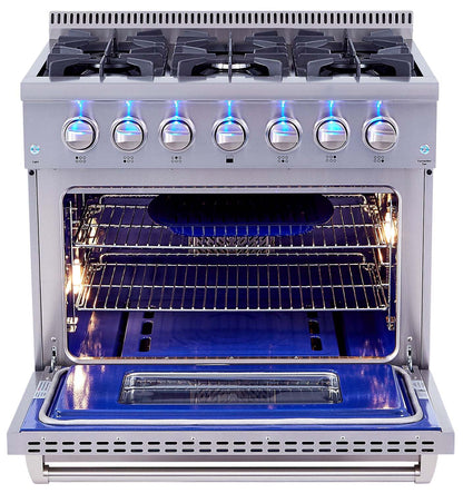 Thor Kitchen 5,2 pi³ Cuisinière hybride amovible - HRD3606U-SS|Cuisinière hybride amovible Thor Kitchen de 5,2 pi³ - HRD3606U-SS|HRD3606S