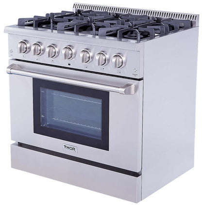 Cuisine Thor 5,2 Cu. Fort. Cuisinière à gaz autoportante - HRG3618U-SS|Cuisinière amovible à gaz Thor Kitchen de 5,2 pi³ – HRG3618U-SS|HRG3618S