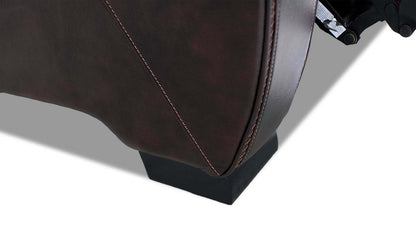 Hugo 84 Genuine Leather Power Reclining Sofa with Power Headrests, Dual Cupholders and USB Ports - Brown | Sofa à inclinaison électrique Hugo de 84 po en cuir véritable avec appuie-têtes électriques, 2 porte-gobelets et ports USB - brun