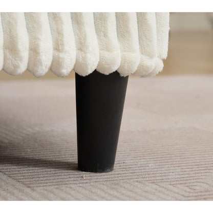 Canapé-lit Harmonia 109 W surdimensionné en velours côtelé, siège profond, double chaise longue avec 4 oreillers