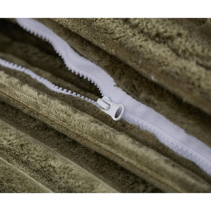 Canapé-lit Harmonia 109 W surdimensionné en velours côtelé, siège profond, double chaise longue avec 4 oreillers