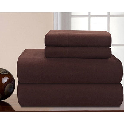 Ensemble de draps en flanelle de coton épais