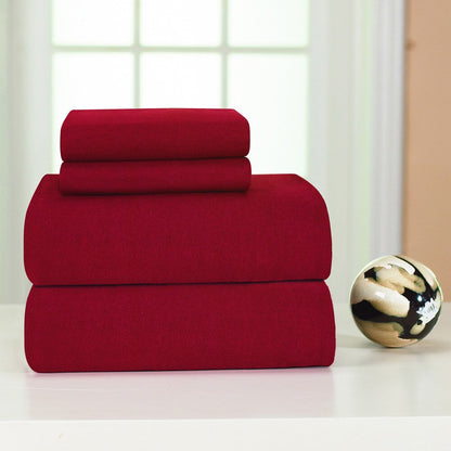 Ensemble de draps en flanelle de coton épais