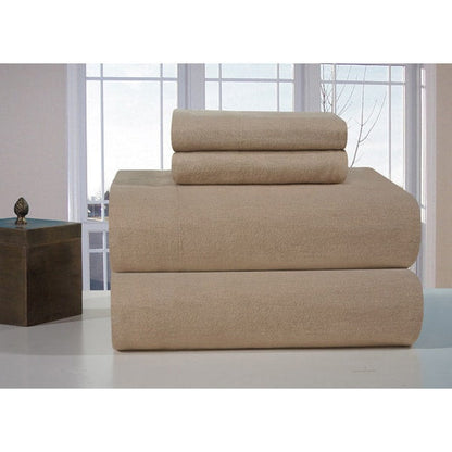 Ensemble de draps en flanelle de coton épais