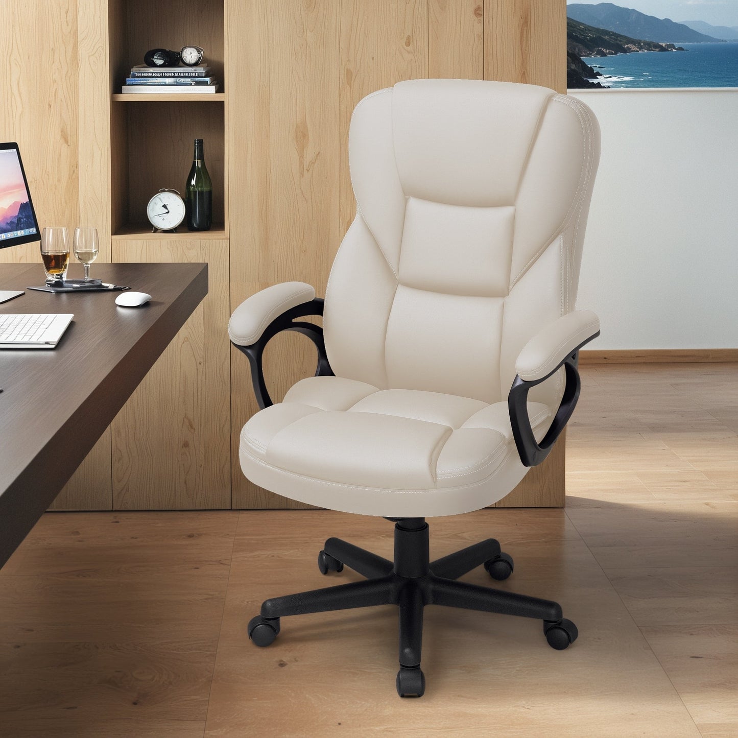 Chaise de bureau Homall à dossier haut, ergonomique, pour cadre supérieur.