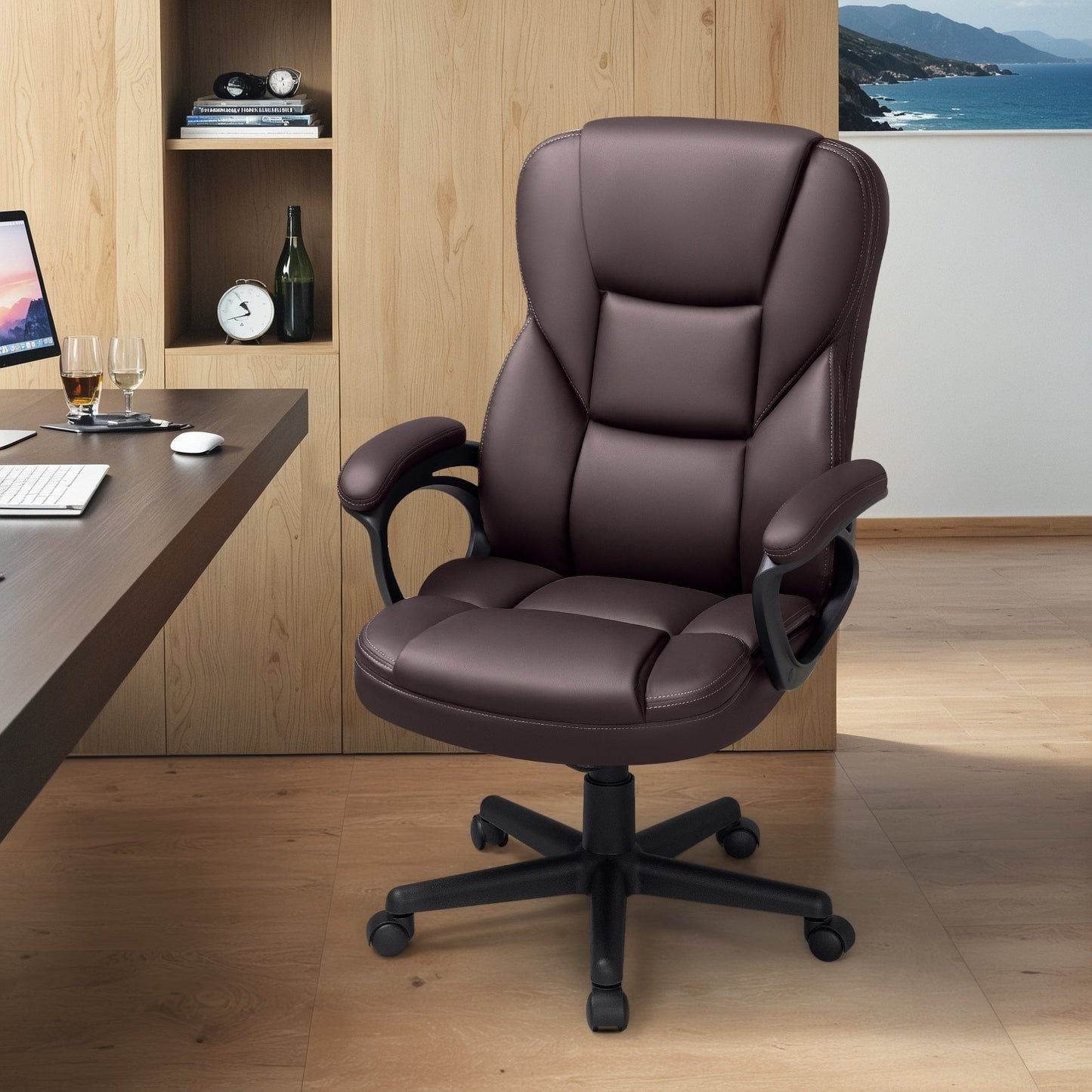 Chaise de bureau Homall à dossier haut, ergonomique, pour cadre supérieur.