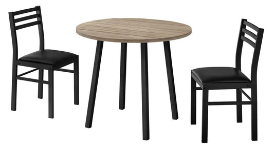 Petit ensemble de salle à manger 3 pièces avec 35 abattants - Taupe foncé |Petit ensemble de salle à manger de 3 pièces avec tablette rabatante de 35 po - taupe foncé|D90FAOZH