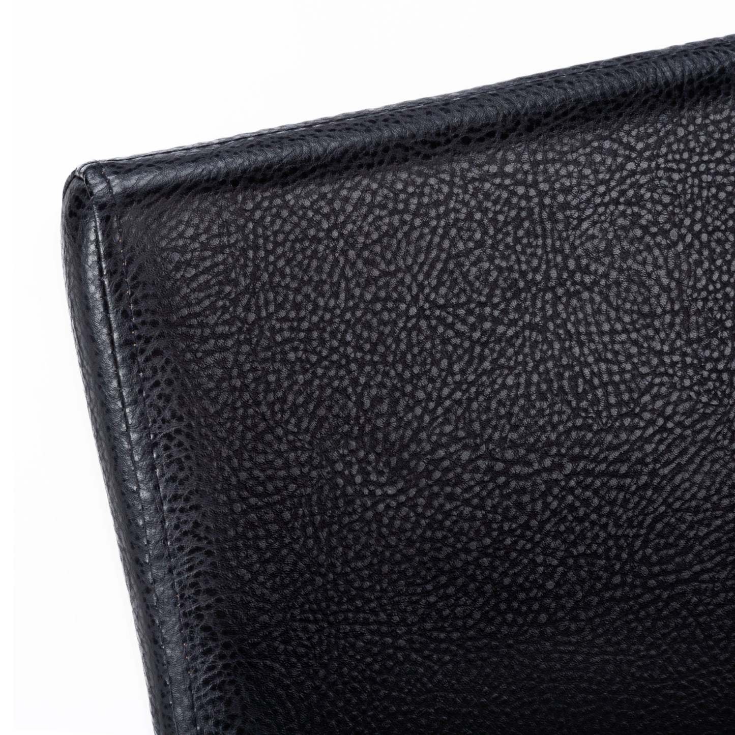 2pcs Black Leather-look Black Dining Chair|Chaise de salle à manger noir et d'apparence cuir noir, 2 pièces|D90FITU9