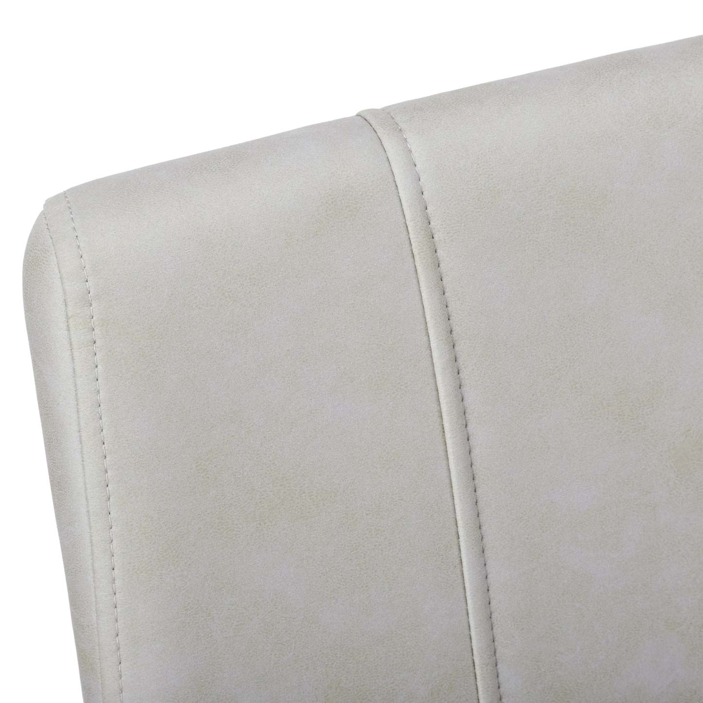 2pcs Grey Fabric Black Metal Dining Chair|Chaise de salle à manger en tissu gris et métal noir, 2 pièces|D90F3XGX