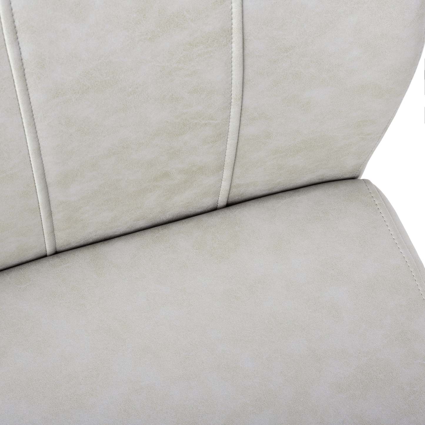 2pcs Grey Fabric Black Metal Dining Chair|Chaise de salle à manger en tissu gris et métal noir, 2 pièces|D90F3XGX