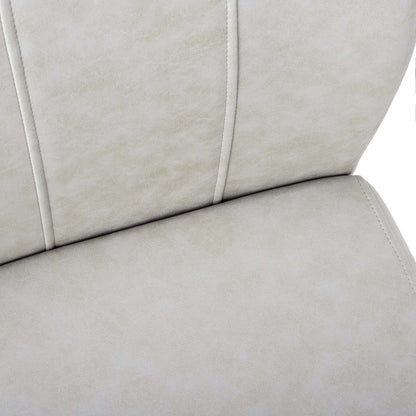 2pcs Grey Fabric Black Metal Dining Chair|Chaise de salle à manger en tissu gris et métal noir, 2 pièces|D90F3XGX