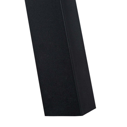 Table à manger en métal noir gris|Table de salle à manger grise et métal noir|D90F6M1M