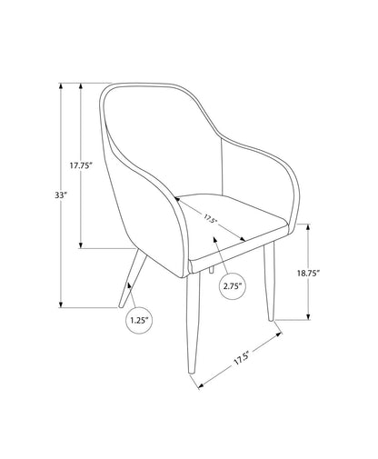 Lot de 2 chaises de salle à manger en métal chromé aspect cuir blanc|Chaise de salle à manger métal chromé et d'apparence cuir blanc, ensemble de 2|D90FANL3