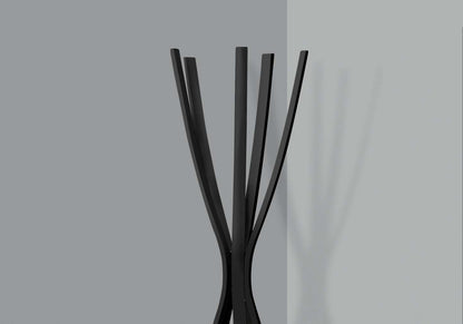 Portemanteau style contemporain en métal noir satiné|Portemanteau de style contemporain en métal noir satiné|D90FD3S3
