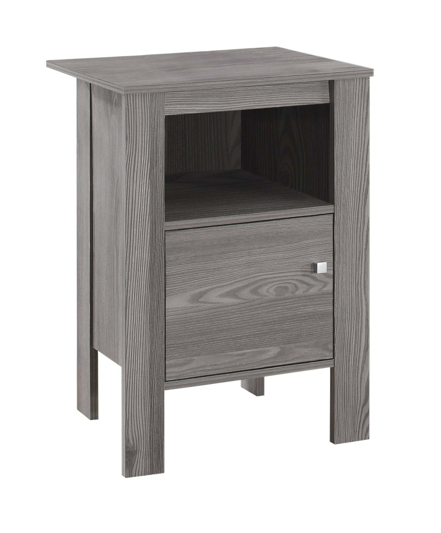 Grey Side Table Nightstand|Table de nuit d’appoint grise|D90F0TBP
