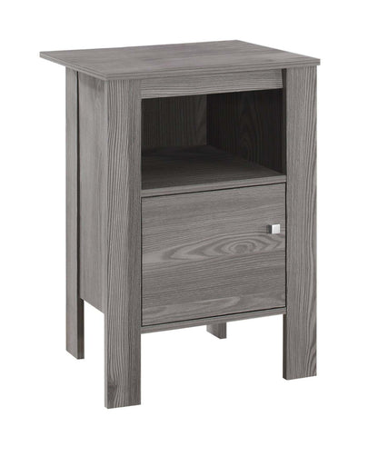 Grey Side Table Nightstand|Table de nuit d’appoint grise|D90F0TBP