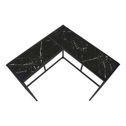 Table console noire aspect marbre noir|Console noire et imitation marbre noir|D90F5GZF