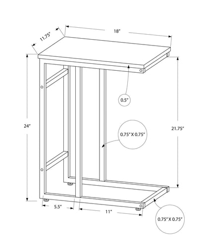Table d'appoint en métal noir en marbre noir|Table d'appoint métal noir et marbre noir|D90FAD1P