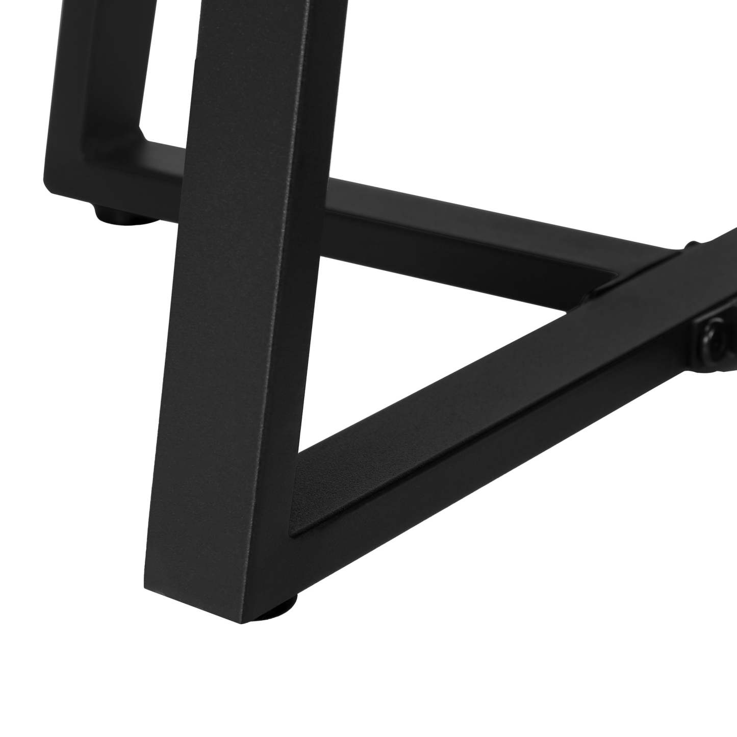 Black Marble Black Metal Accent Table|Table d'appoint métal noir et en métal noir|D90FPX1L