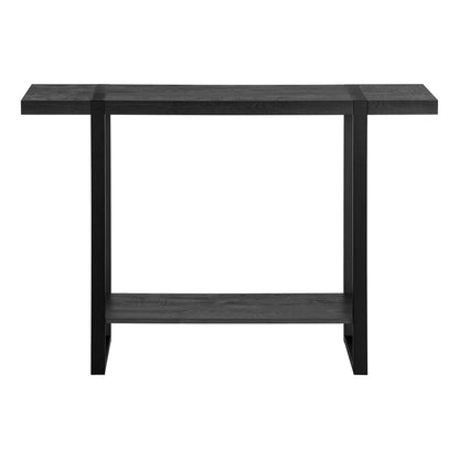 Table d'appoint noire d'aspect bois récupéré noir|Table d'appoint noire et d'apparence bois recyclé noir|D90F6TKI